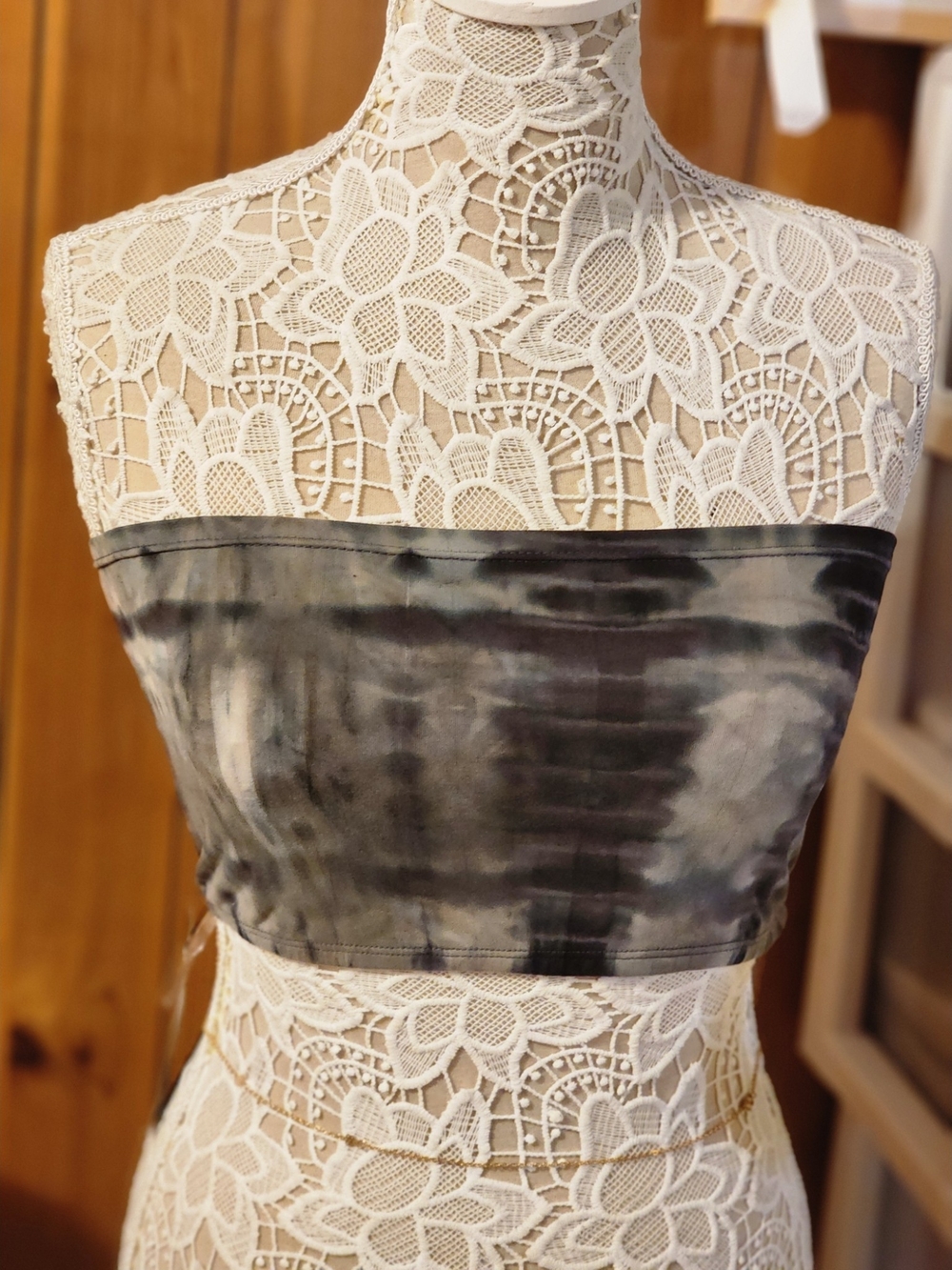 Fashion Nova Women’s Strapless Tie-Dye Tube Top - Gray & Black